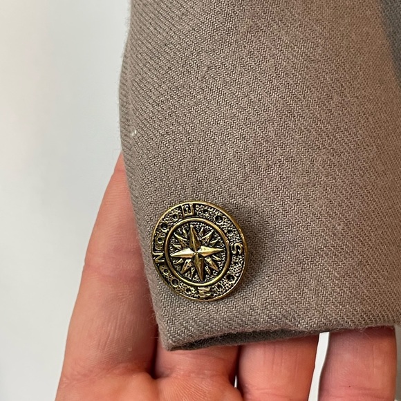 Vintage Orvis Women’s 16 Single Button Tan Blazer USA Oversized Boyfriend Career - Picture 12 of 16